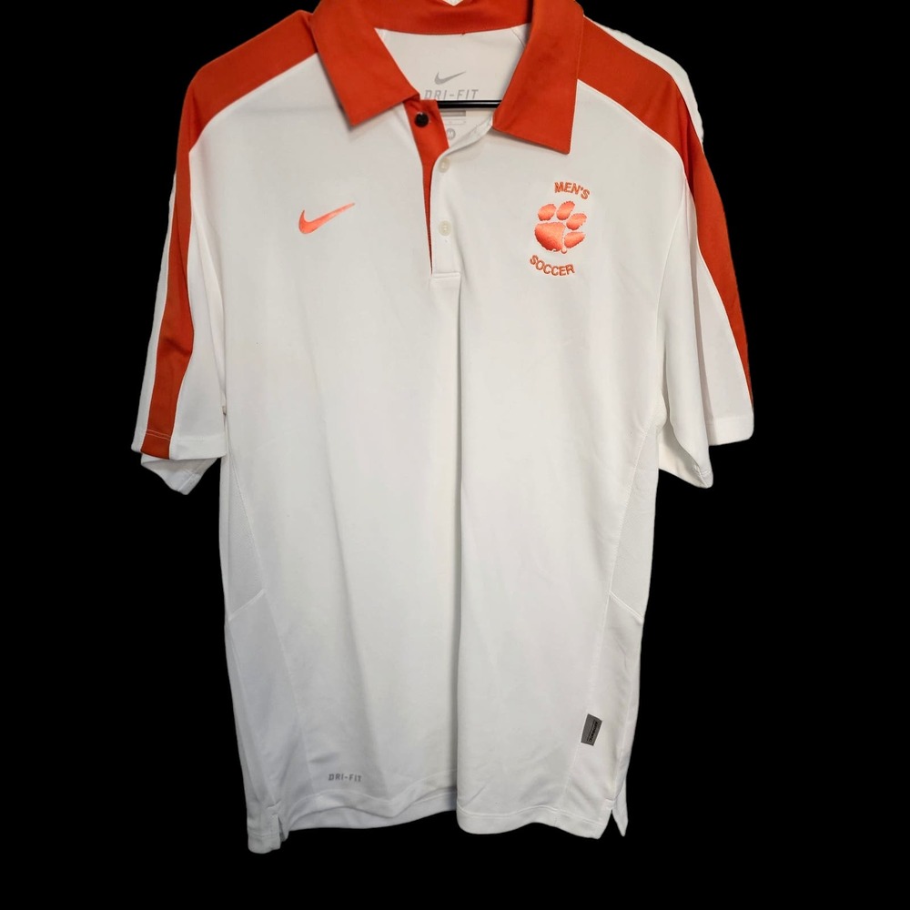 Nike  Dri-Fit Men's Soccer Shirt b Orange/ White‎ Size M